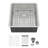 17" L x 19" W Undermount Bar Sink Bar Prep Sink 16 Gauge Stainless Steel Single Bowl Kitchen Sink