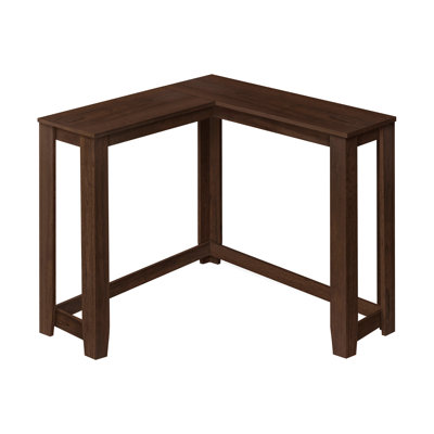 Modern Bedroom Table, Narrow Corner, Brown Laminate, Contemporary Design Entryway Accent, Construction, Elegant