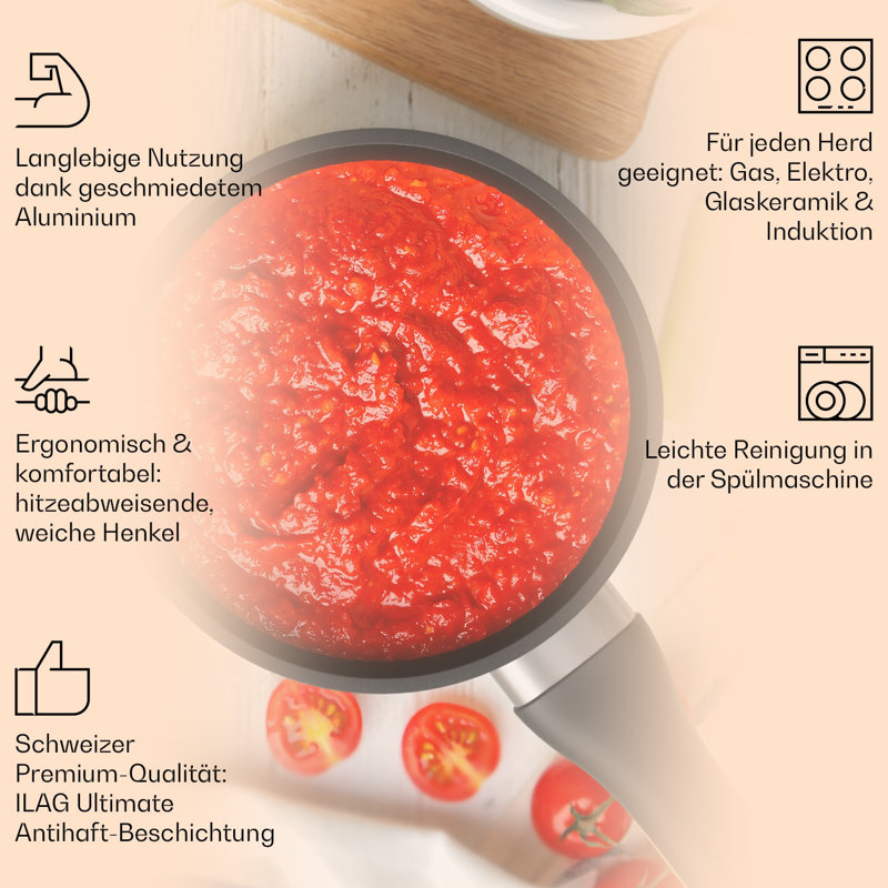 1.2L Non-Stick Aluminum Saucepan
