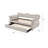 Dominick Tufted Velvet Daybed with Trundle & Wooden Legs-758351978