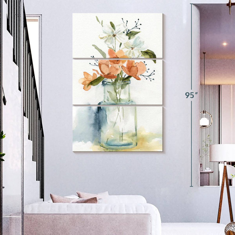 Harnek Simple Blossoms I, 74" H x 48" W