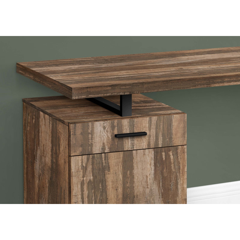 Bureau d'ordinateur, Brun