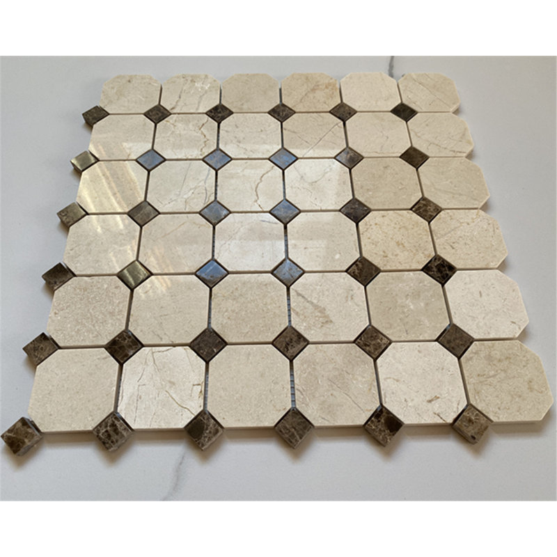 12" x 12" Marble Mosaic Sheet Subway Wall & Floor Tile