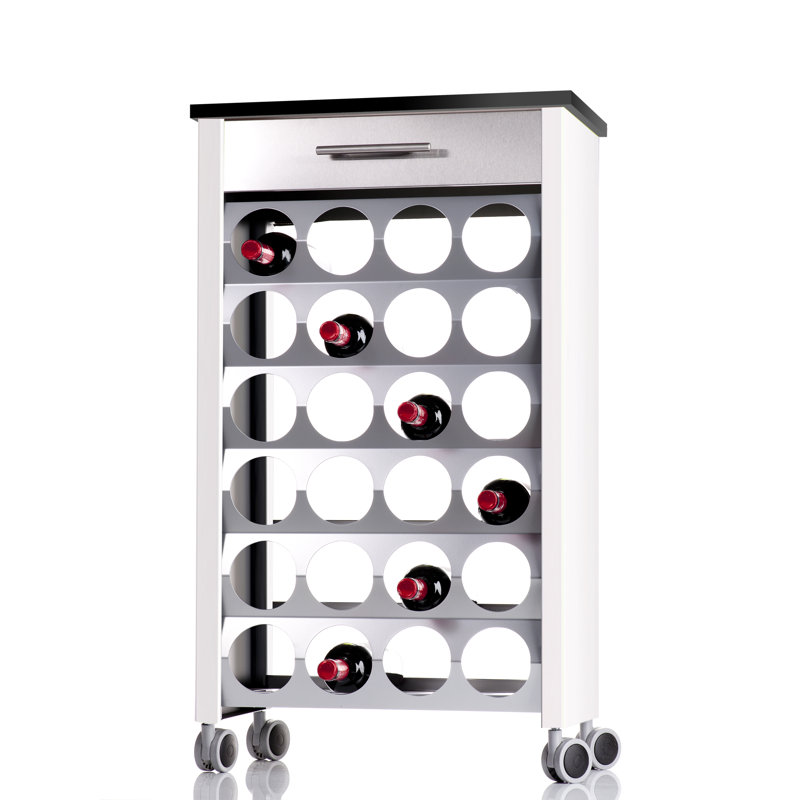 Nena Serving Cart, White