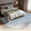 Teos - tapis d'intérieur lavable à la machine - tapis ivoire bleu 9 pi x 12 pi-813391017