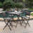 Kerr 4 - Person Patio Dining Set Table,