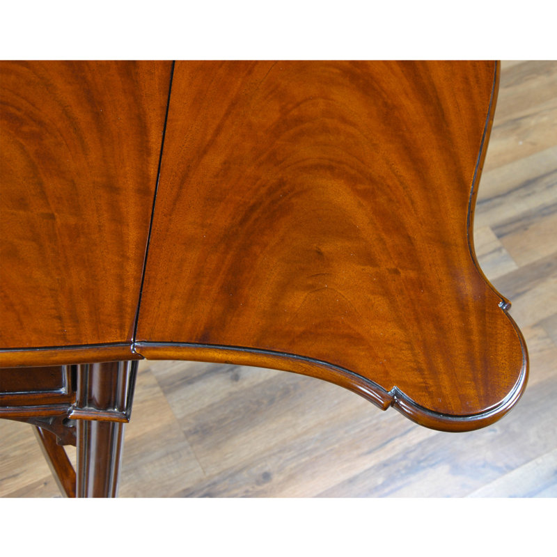 Niagara Mahogany Expandable Drop-Leaf End Table with Storage