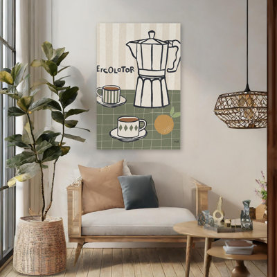 My Morning Coffee Ii  Art Abstract Art Modern
