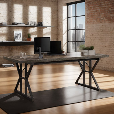 MDF Iron Executive Desk