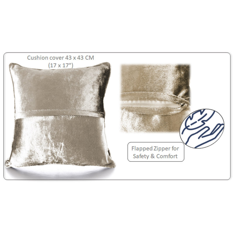 Solihull Square Cushion Cover, Mink