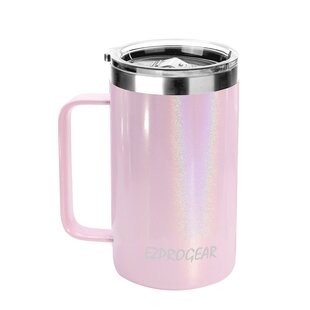 Ezprogear 30 oz 2 Pack Blue and Magenta Stainless Steel Tumbler Double Wall  Vacuum Insulated with Straws and Handle