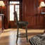 Tabouret de bar pivotant en bois brun foncé Fenster-1392286604