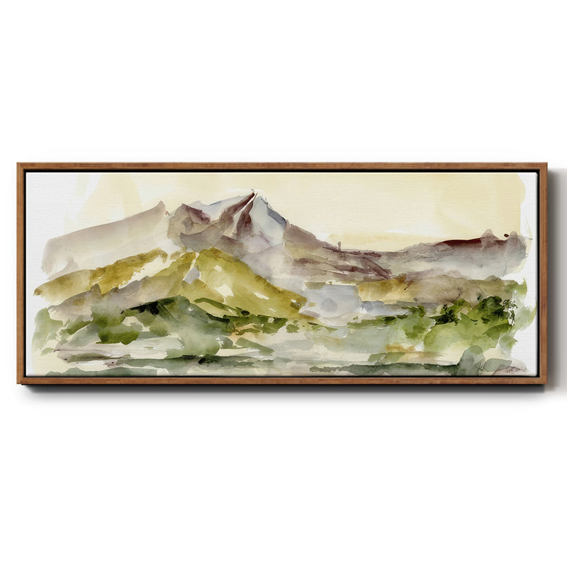 Plum Ridge I - toile encadrée, H 20 po x l 50 po