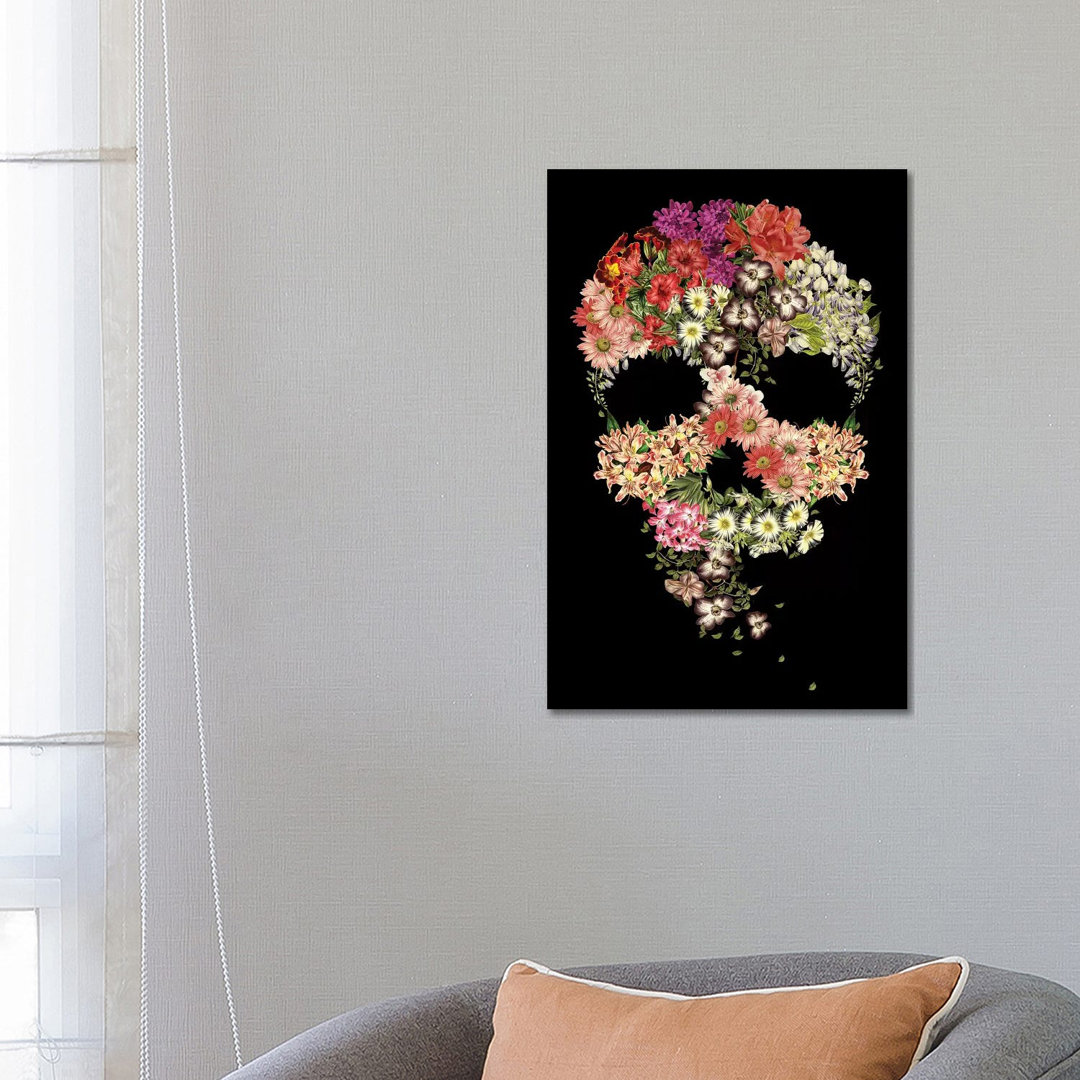 Skull Floral Decay von Tobias Fonseca - Gallery-Wrapped Canvas Giclée on Canvas