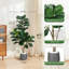 Figuier artificiel 4/5/6 / 7FT en pot, ficus réaliste pour décoration de bureau à domicile, cadeau de pendaison de crémaillère-2055553607-2055553610