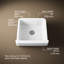 Whitehaven® Self-Trimming 24" L x 22" W Farmhouse Kitchen Sink-14225571