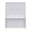 Grand lit escamotable avec tablette, blanc