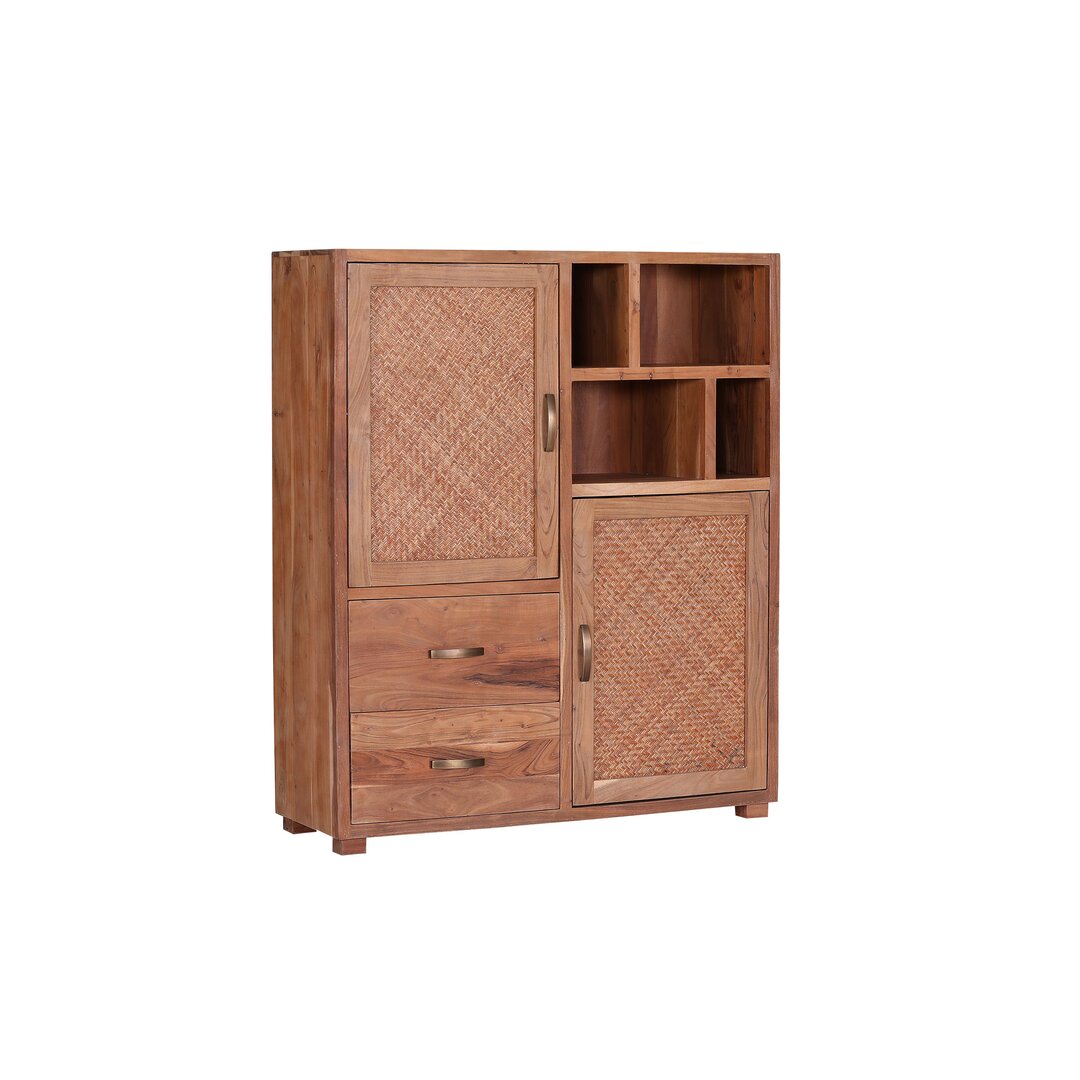 Highboard Beason aus Massivholz 115 cm