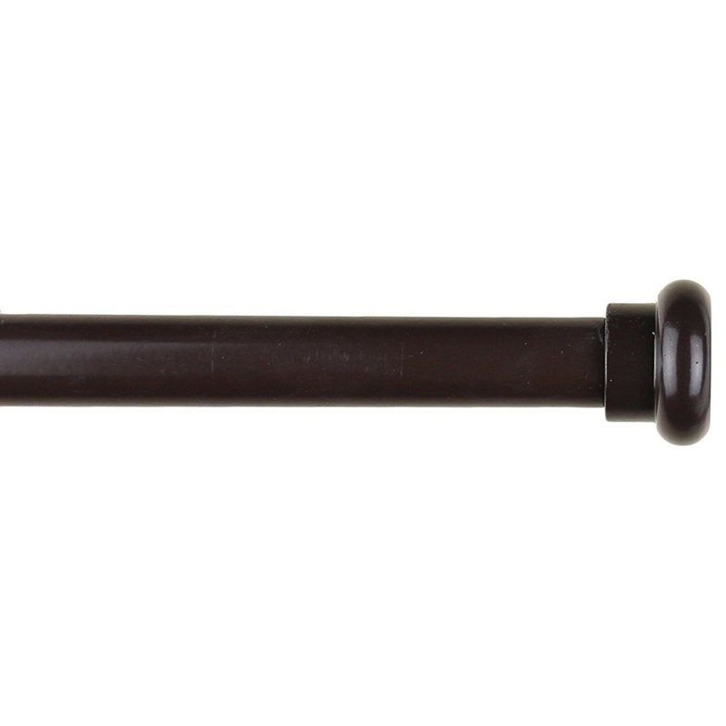 Tringle à rideaux simple ajustable 0,63 po Mummert, H 1 po x l 84 po x P 1 po, Bronze
