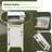 80.75"H x 45.75"W Outside Shower Enclosure Kit With Door, Outdoor Shower Kit For Pool Shower, Changing Room & Beach Shower, Vertical Lines