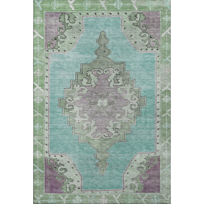 Premium Machine Washable Lubbers AMF1731 Global Rug