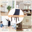 Ensemble de 2 chaises de salle à manger, chaise de salle à manger en lin, chaise de salle à manger rembourrée en tissu confortable pour salle à manger avec pieds incurvés en bois massif-1243048793-1271985579