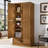 70 "Standard Storage Bookcase with Door and Drawer, Farmhouse Tall Book Cabinet-1708686099
