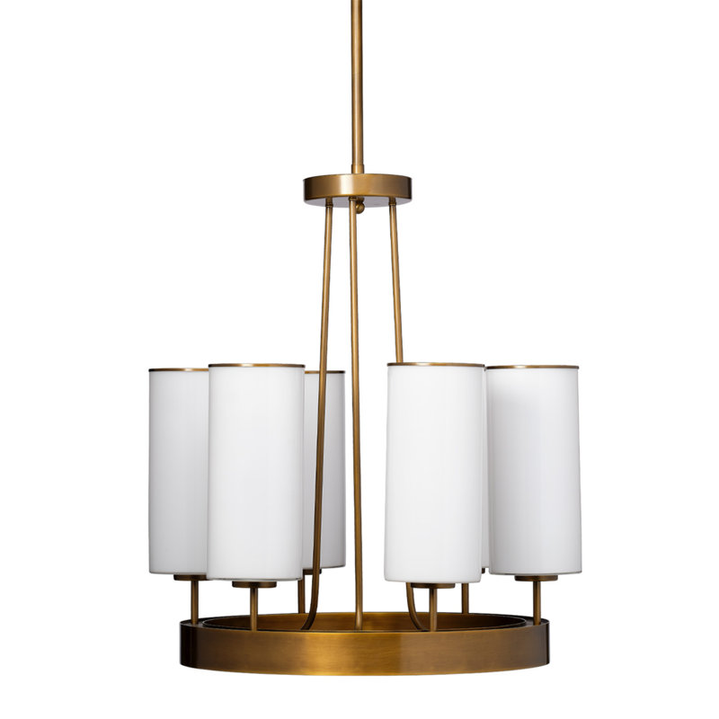 Lustre classique / traditionnel à 6 lumières avec abat-jour