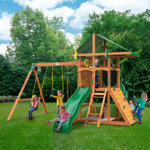 Avalon Swing Set with Twister Tube Slide - Professional Installation Available