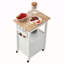 Table de rangement pour chariot avec îlot de cuisine 18X23in