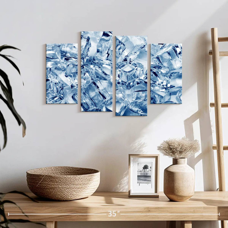Ice Cubes Abstract, 14" H x 24" W