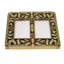 Edgar Berebi Switch Cover Double Gfi Switch Cover Decorated With Light Colorado Topaz & Smoked Topaz Swarovski Crystals In Museum Plate-35783926