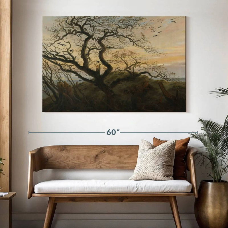 Harnek, arbre des corbeaux, H 34 po x l 51 po