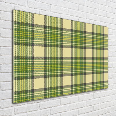 Green Trellis - No Frame Print on Glass
