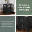 Table de bout à 2 tiroirs Ashrith 24 po avec port USB intégré-816258994