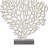 Somerford Aluminum Metal Coral Silver Decorative Sculpture with Marble Base-2050220271
