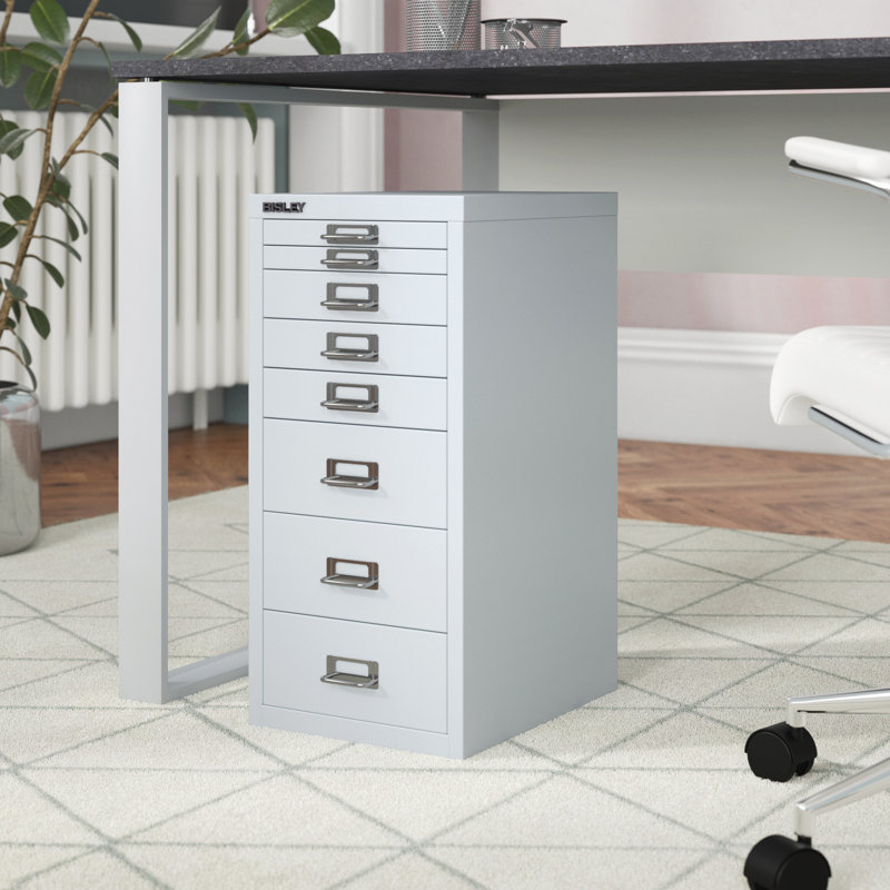 29er 27.9cm Wide 8 -Drawer File Cabinet, Light grey