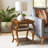 Becci Walnut Finish Accent Table