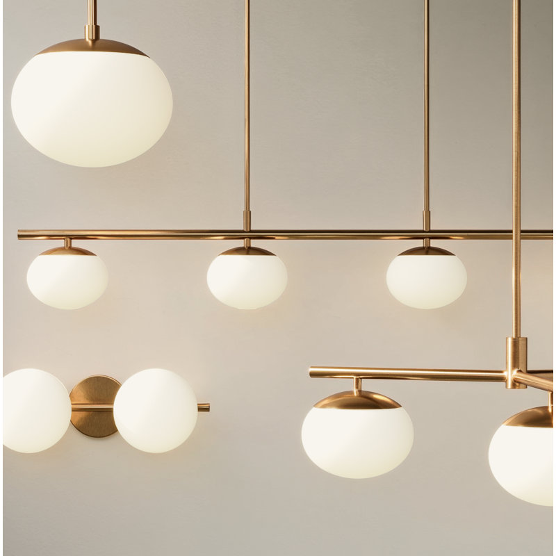 Vibi 4-Light Chandelier, Burnished Brass