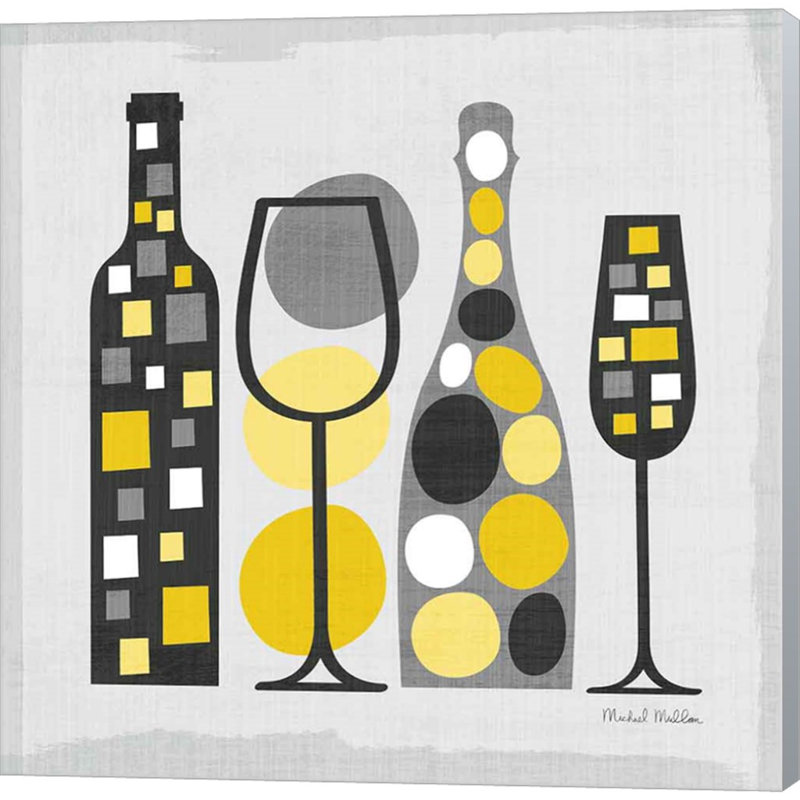 «Modern Kitchen Square I Yellow» par Michael Mullan, art mural sur toile