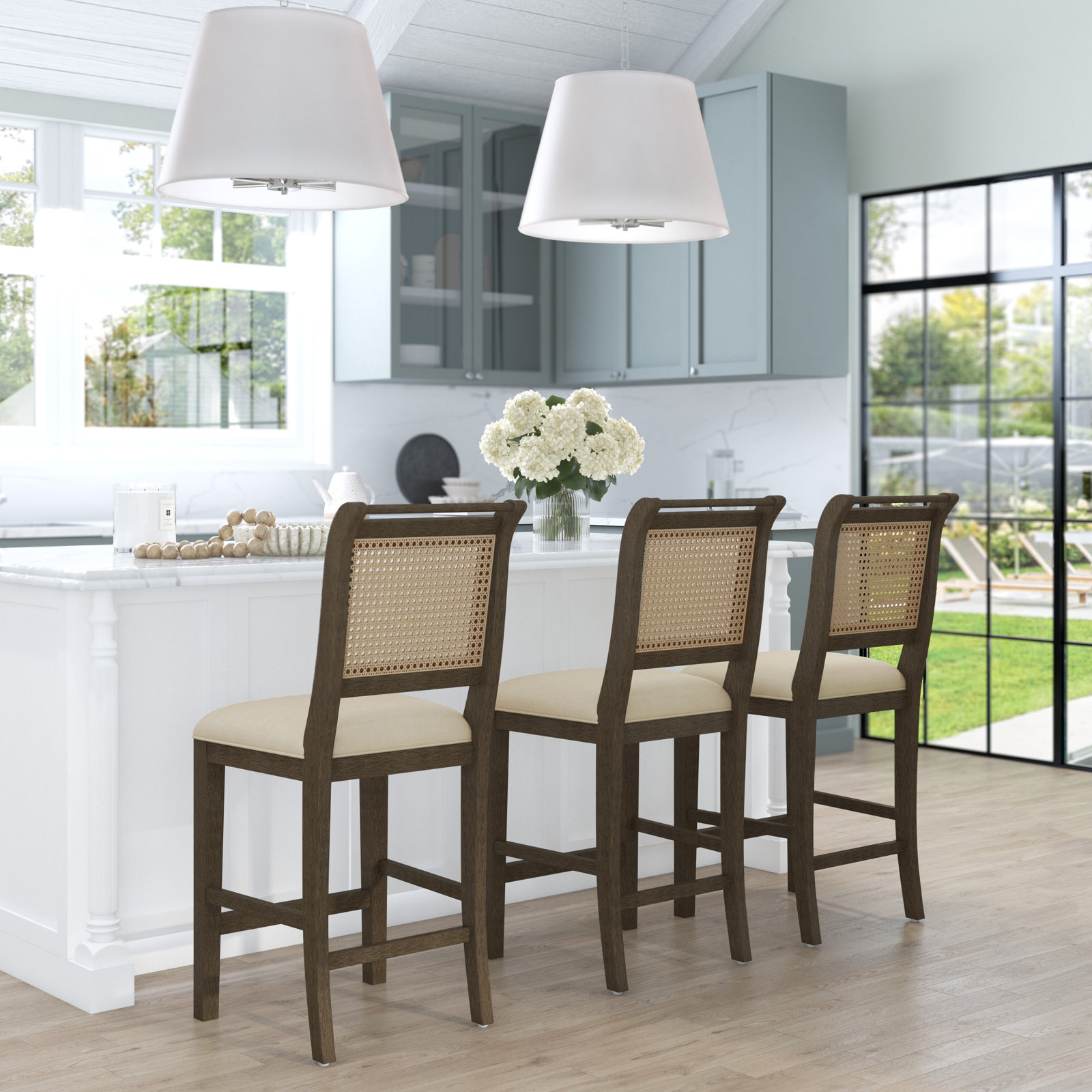 Jill 26.5 " Bar Stool, Wire Brush Espresso