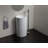 Badeloft Stone Resin Freestanding Pedestal Bathroom Sink SB-03-M in Matte White-35943462