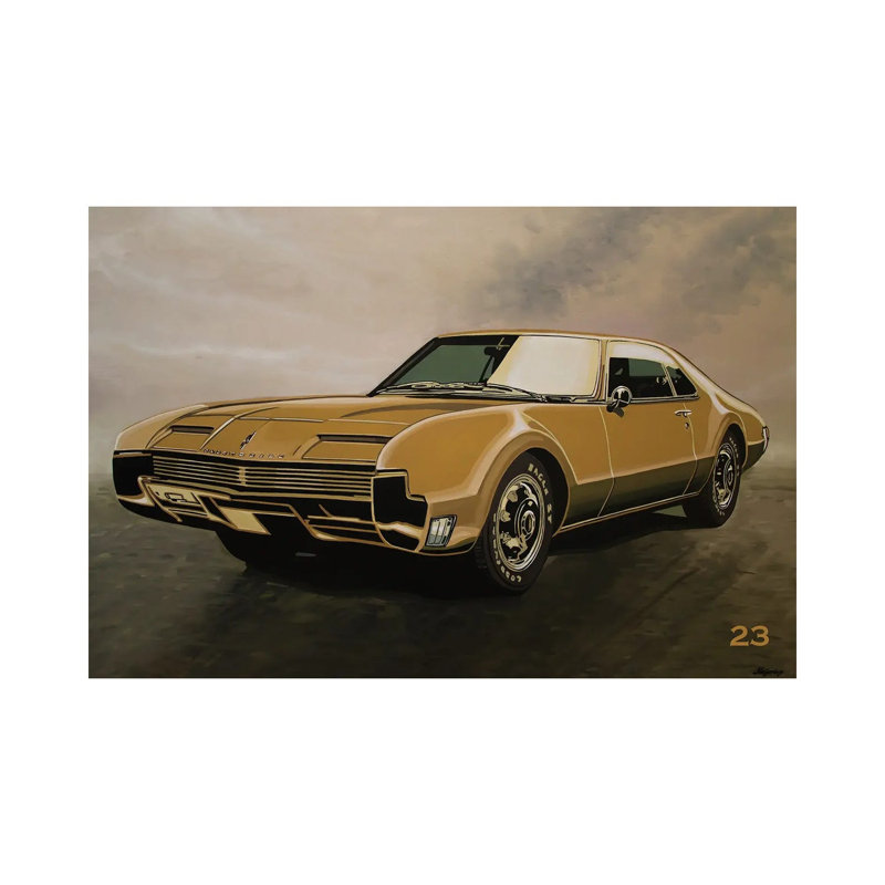 Oldsmobile Toronado 1969 by Paul Meijering - Painting on Canvas, Wrapped Canvas, 101.6 cm H x 66.04 cm W x 1.91 cm D