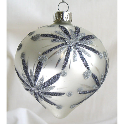5.25'' Handmade Glass Holiday Shaped Ornament