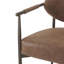 Ensemble de 2 chaises de salle à manger modernes avec similicuir et structure dorée-2096095207