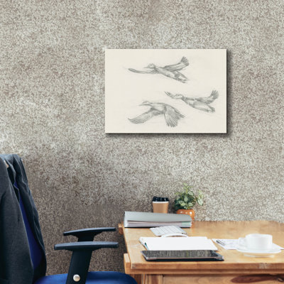  «Mallard Duck Sketch 2» par Ethan Harper, art mural sur toile, 26 po x 18 po
