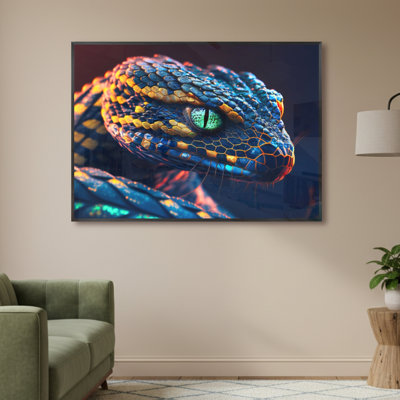 Single Picture Frame LED Illuminated Wall Art Wall Art on Glass / Aluminium
