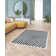 Barrile Chequered Machine Woven Area Rug