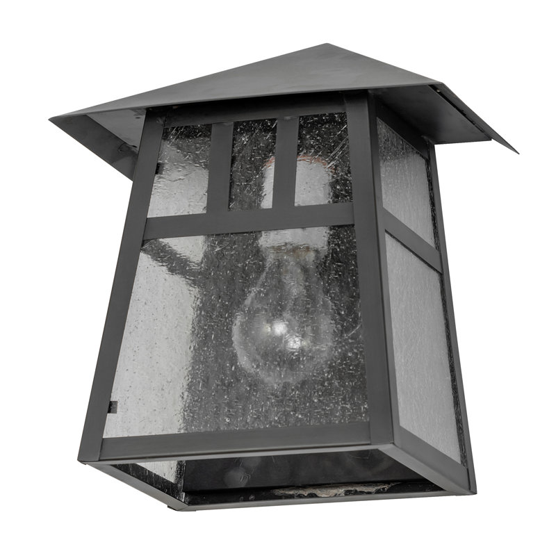 1 - Light Flush Mounted Sconce, 11" H x 9" W x 6" D