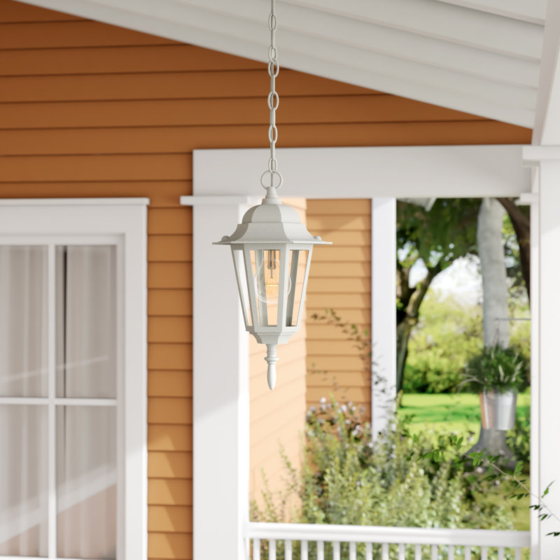 Coso Outdoor Hanging Lantern, Matte White